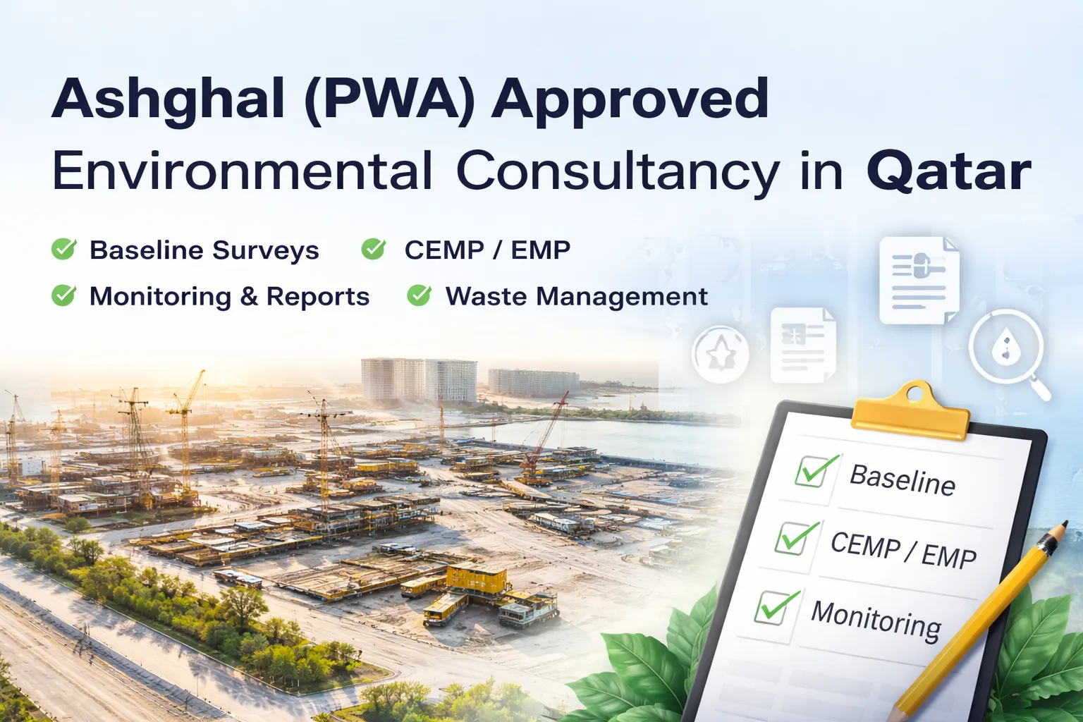 Ashghal (PWA) Approved Environmental Consultancy in Qatar: Requirements, Documents & Compliance Checklist (2026)