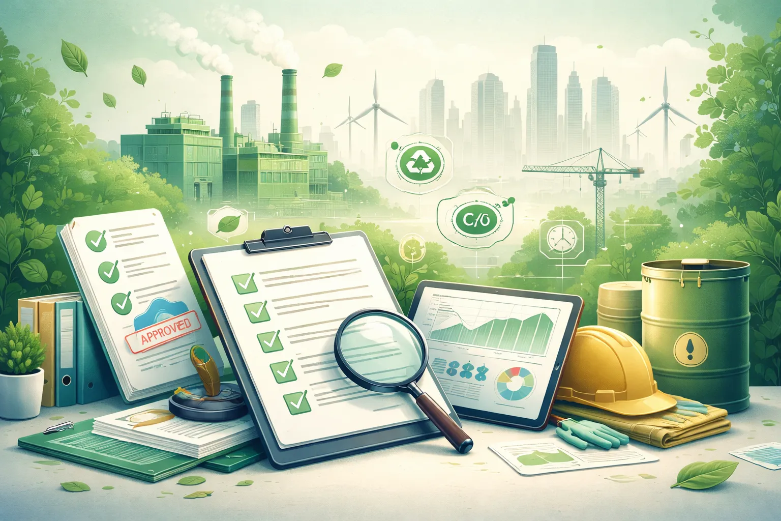 Environmental Compliance Monitoring in Qatar - Permits, EIA, CEMP or OEMP, Site Inspections, and ESG or GHG Reporting